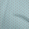thumbnail image 1 of oneOone Cotton Flex Light Blue Fabric Peacock Sewing Fabric By The Yard Printed Diy Clothing Sewing Supplies 40 Inch Wide, 1 of 5
