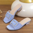 thumbnail image 5 of Ladies' low heeled sandals, breathable, comfortable, non slip, suitable for home work and leisure, outdoor foot on vacation slippers, 5 of 5