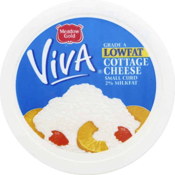 Meadow Gold Viva Lowfat Small Curd Cottage Cheese 16 Oz Walmart Com