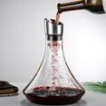 thumbnail image 2 of AMLESO Hand Blown Red Decanter 1500ml Champagne Dispenser Carafe Handmade for, 2 of 8
