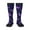 3 Black, variant on Eggplant print thigh-high socks, crafted for both men and women with a stretchy, high-opaque design perfect for daily wear