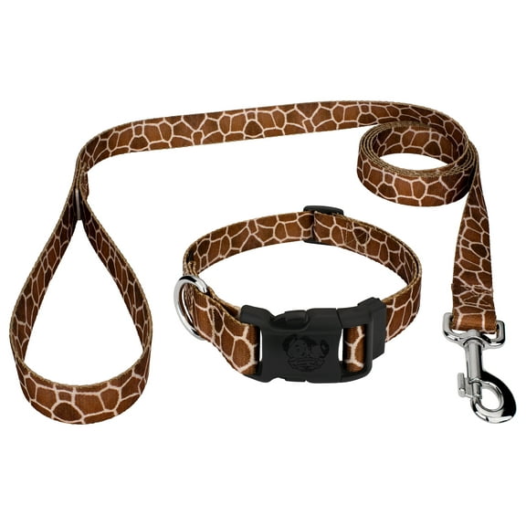 Country Brook Petz® Deluxe Giraffe Dog Collar and Leash, 2XS