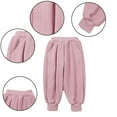 thumbnail image 6 of Godderr Kids Toddler Girls Fleece Sweatpants Baby Fall Jogger Pants Winter Thick Warm Active Pants Solid Warm Casual Pants,Sizes 1T-9T, 6 of 7