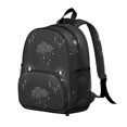 thumbnail image 4 of Print Student Backpack – Gothic Celestial Moon Starry Night Astrology Print With Cosmic Mystical Spiritual Golden Witchy Design, 4 of 6