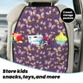 thumbnail image 5 of Xecao Butterflies And Floral Pattern Car Seat Back Protector 2 Pack Large Capacity Pocket, Kick Mats Back Seat Protector, 5 of 8
