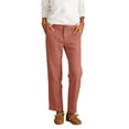 thumbnail image 2 of Nhthy Women's Summer Button Closure Linen Long Pants, Solid Straight Leg Full Length Casual Capri Trousers Orange M, 2 of 5