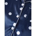 thumbnail image 4 of HSHDLDF Women's Striped Silky Satin Pajamas Short Sleeve Top with Shorts Sleepwear PJ Set, 4 of 4