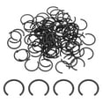 thumbnail image 1 of 100 Pack16mm Round Wire C-Clips, Internal Retaining Ring Circlip, Black, 1 of 6