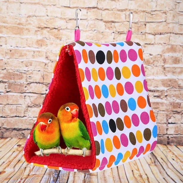 onlyliua Liquidación Tienda de Campaña para Pájaros, Cabaña Cálida, Cama Colgante para Jaula, Cama para Dormir, Cueva para Loros
