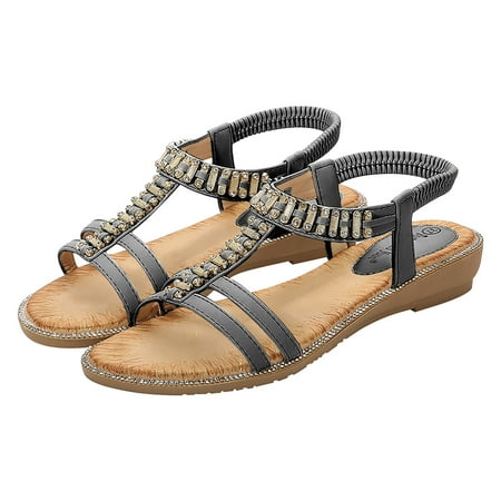 

Dyfzdhu Women S Rhinestone Sandals Women S Summer Sandals Fashion Women S Sandals