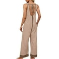 thumbnail image 4 of Sentmoon Long Sleeve Romper for Women Overall Dress for Women Sleeveless Solid Color Loose Fit Plus Size Jumpsuits for Women with Pockets Summer for Going out and Concert, 4 of 6