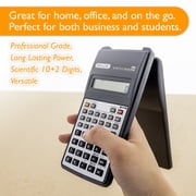 BAZIC Products Pocket Size Calculator, 8-Digit, Flip Cover, LCD Display, Black