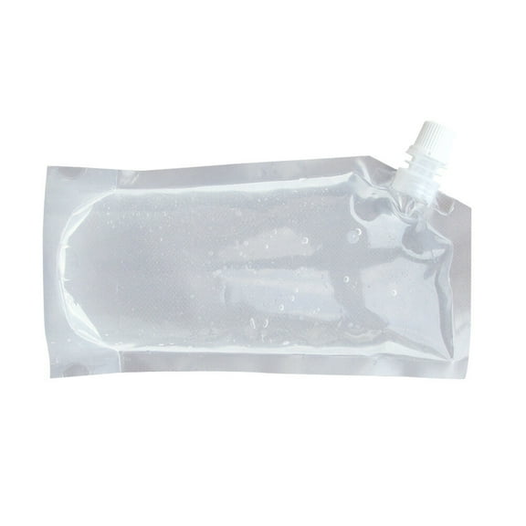 Omeite Transparent self-supporting spout bag milk juice bag beverage packaging bag 10pcs (21*12 7 medium)