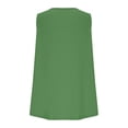 thumbnail image 5 of hoksml Women Round Neck Sleeveless Tank Top Curved Hem Loose Plus Size Casual Tee for Summer Daily Wear, 5 of 7