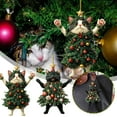 thumbnail image 3 of Pekkaxy Acrylic Black Cat Christmas Ornament, Festive Tree Decoration Gift for Pet Lovers, 3 of 8