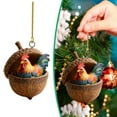 thumbnail image 2 of 8PCS 2025 Forest Animal Christmas Ornaments – 2D Acrylic Woodland Creatures Hanging Decorations for Xmas Tree & Home, Cute Animal Lover Holiday Gift Set, 2 of 6