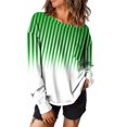 thumbnail image 7 of Kaemgyyd Crewneck Sweatshirts Women Lightweight Trendy Top Striped Long Sleeve Pullover Fashion Fall Outfits with Pockets, 7 of 7