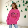 thumbnail image 5 of Sweatshirts for Women Christmas Holiday Crewneck Long Sleeve 2025 Funny Xmas Pullover Hot Pink Small, 5 of 5