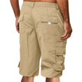thumbnail image 5 of Cargo Shorts for Men Loose Fit Knee Length Trousers with Pockets Summer Streetwear Plus Size Shorts, 5 of 7