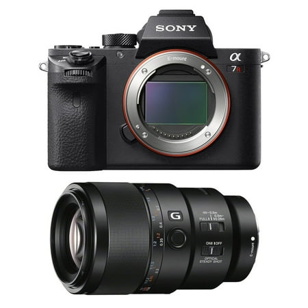 Sony a7R II Mirrorless Interchangeable Lens Camera Body with 90mm Lens Bundle - Includes Camera and FE 90mm F2.8 Macro G OSS Full-Frame E-Mount Macro