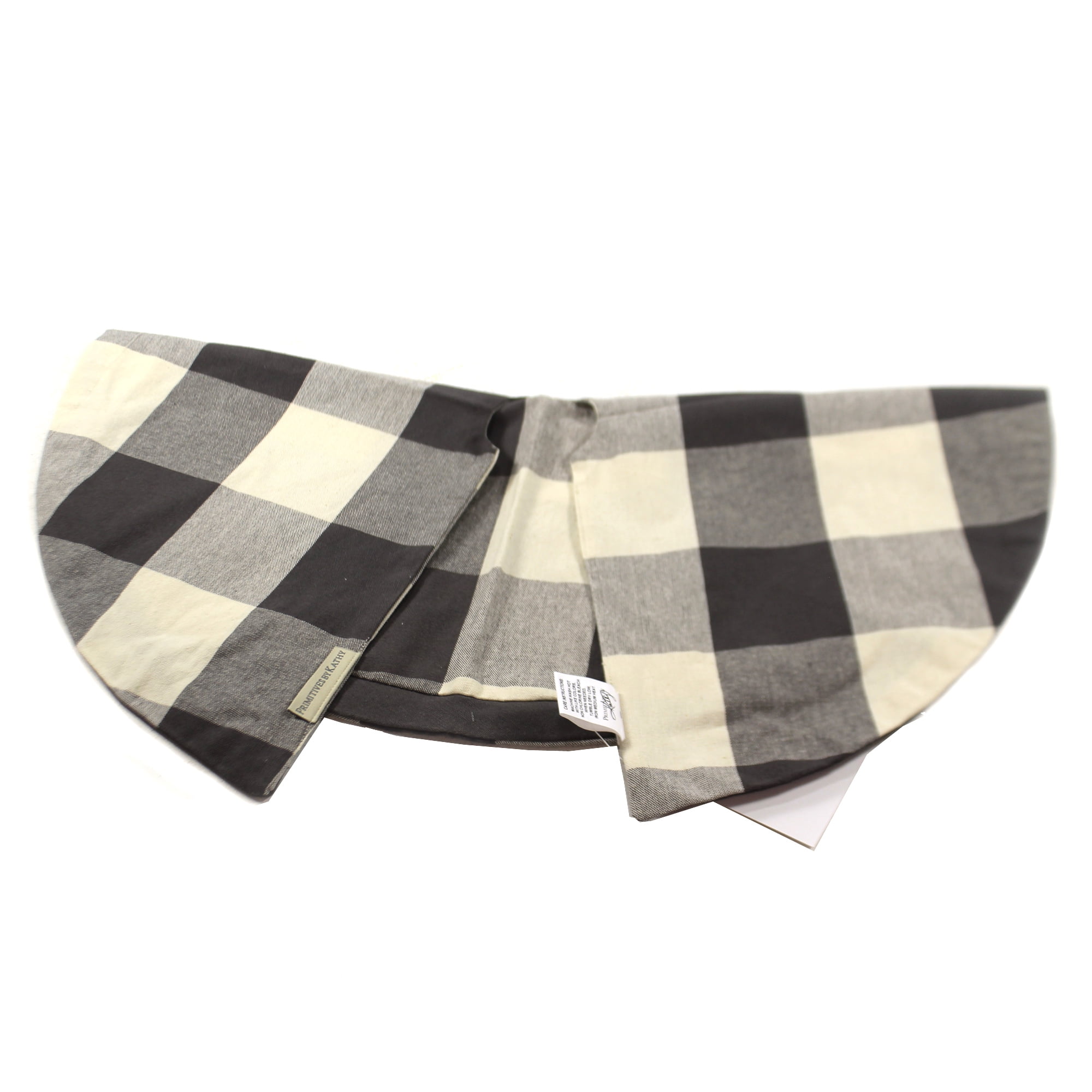 Grey buffalo plaid 2025 tree skirt
