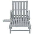 thumbnail image 4 of vidaXL Patio Lounge Chair Outdoor Sunbed Folding Sunlounger Solid Acacia Wood, 4 of 11