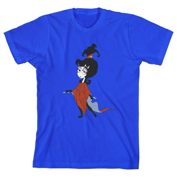 Beetlejuice Animated Series Lady Lydia Youth Boy's Royal Blue T-Shirt-Medium