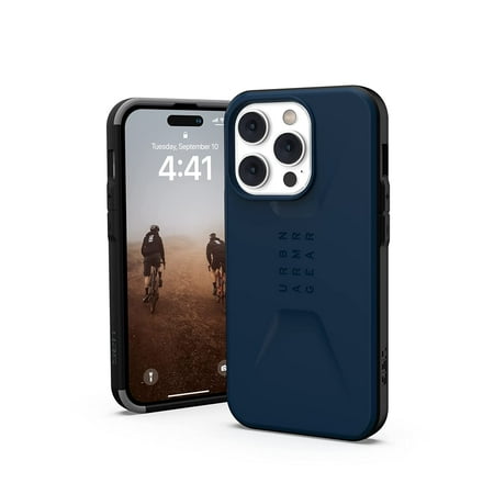 UAG Designed for iPhone 14 Pro Case Blue Mallard 6.1 Civilian Sleek Ultra Thin Slim Impact Resistant Dropproof Protective Cover Compatible with Wireless Charging by URBAN ARMOR GEAR