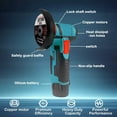 thumbnail image 4 of YUIECHER Mini Cordless Angle Grinder, 12V Brushless Handheld Electric Grinder with 4 Grinding Wheels and Charger, 4 of 7