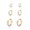 Two-Tone, variant on 3 Pairs Gold Silver Two-Tone plated Small Hoop Earrings Set for Women, 14K Gold Plated Huggie Hoop Earrings, Tiny Cartilage Hypoallergenic Earring Set