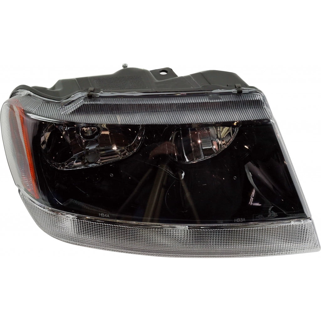 Headlight Compatible With 1999-2004 Jeep Grand Cherokee Right Passenger Halogen With bulb(s)