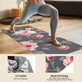 thumbnail image 4 of Pioneer Flower Floral Print Pattern Hot Yoga Mat Towel Non Slip for Hot Yoga - Quick-Drying Yoga Mat Cover with 4 Corner Pockets with Travel Bag - Hot Yoga Towel Non Slip 70"x26", 4 of 6