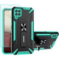 thumbnail image 1 of Samsung A12 Case, Galaxy A12 5G Case, with HD Screen Protector, [Military Grade] Ring Kickstand Hard PC Soft TPU, 1 of 5