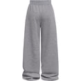thumbnail image 3 of Gbsyewxs Girls Pants Elastic Waist Drawstring Straight Leg Solid Color Soft Loose Sports Pants For Girls Grey Size 13-14 Years, 3 of 5