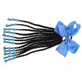 thumbnail image 2 of Extensión de coleta trenzada para niñas pequeñas, extensión de trenza con lazo y cuentas, peluca de coleta, 2 of 2