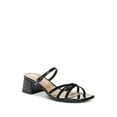 thumbnail image 2 of SAM EDELMAN Womens Black Logo Heel Strappy Logo Rachelle Block Heel Buckle Heeled Sandal 8.5 M, 2 of 2