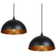 thumbnail image 1 of Un juego de 2 colgantes de metal vintage - estilo industrial retro - diámetro: 30 - negro LT057, 1 of 4