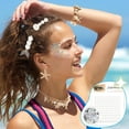 thumbnail image 6 of 8PCS Mermaid Jewelry Set for Women, Boho Shell Necklace Bracelet Starfish Earrings Hair Clip Body Sequins Glitter Siren Costume Accessories for Summer Beach Ocean Party Carnival Cosplay, 6 of 7