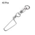 thumbnail image 3 of Uxcell Conectores Giratorios para Pesca de Acero Inoxidable de 28LBS, Paquete de 40, 3 of 6