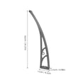 thumbnail image 2 of Luxshiny Canopy Door Plastic Steel Grey 1Pack Support Shade, 2 of 8