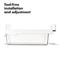 thumbnail image 4 of OXO Refrigerator Organizer Undershelf Drawer, 10-Inch Depth, Clear, 4 of 9