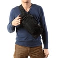 thumbnail image 3 of Bolsa Riñonera táctica militar negra para exteriores, bandolera, de senderismo Ehuebsd Para Estrenar, 3 of 9