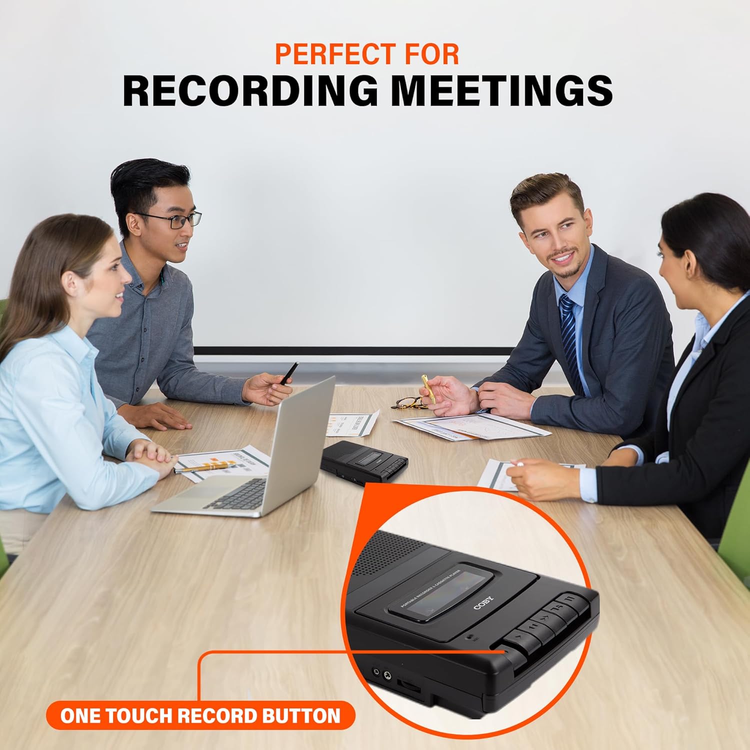 Coby CVR22 Portable Cassette Recorder with Built-in Microphone photo 6