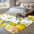 thumbnail image 5 of Rectangle Area Rug 6x9ft,Watercolor Lemon Green Leaves Flower Washable Carpet Non-Slip Runner Accent Rugs Indoor Floor Mat for Bedroom Living Room Decor,Farm Harvest, 5 of 9
