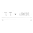 thumbnail image 1 of Miniature Curtain Rods, Versatile Alloy 1/12 Scaled Dollhouse Double Curtain Rod  For Window, 1 of 8