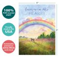 thumbnail image 2 of Tree-Free Greetings Pet Sympathy Greeting Card 2 Pack, 5x7, Sweet Cat Rainbow (GT69206), 2 of 5