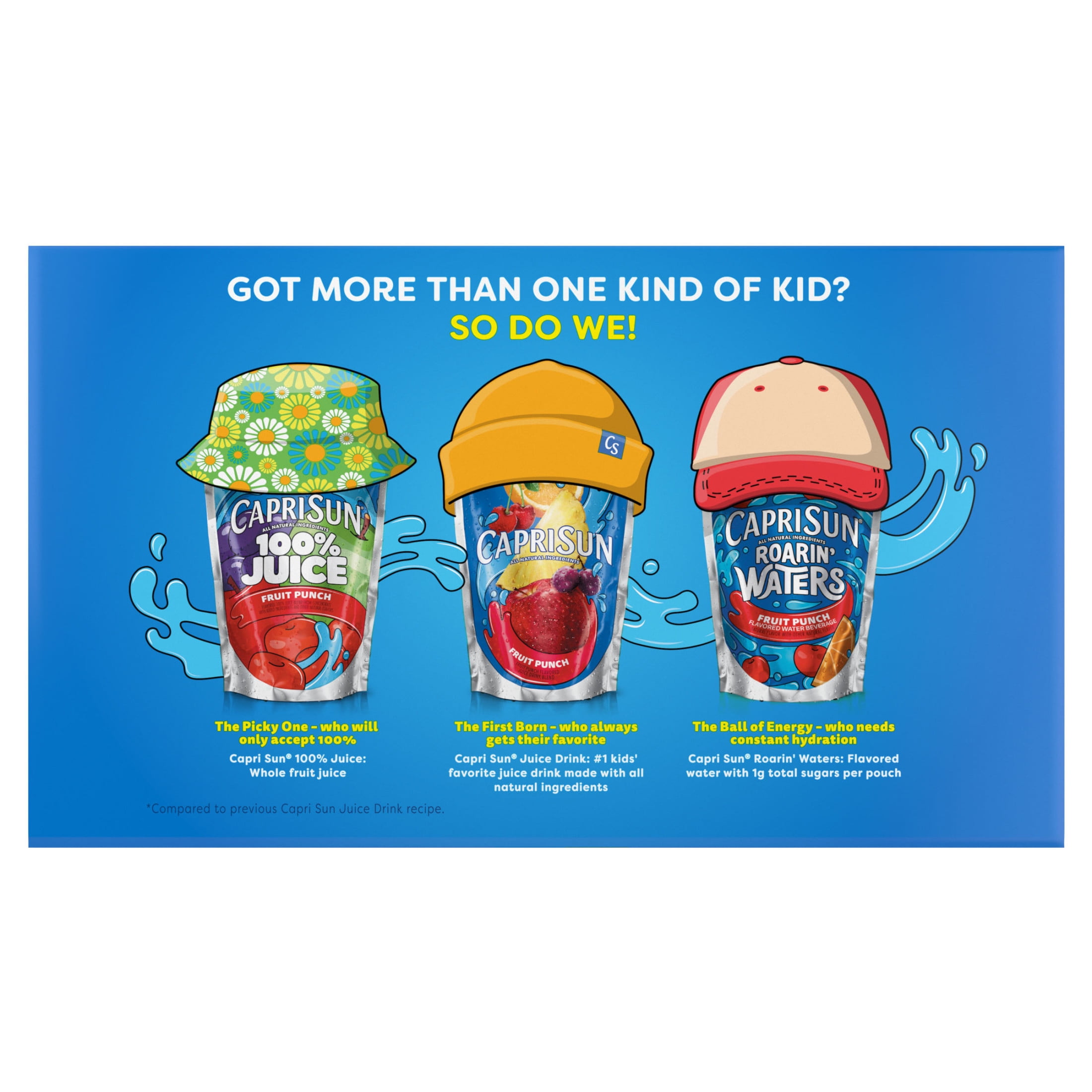 Capri Sun Pacific Cooler Mixed Fruit Juice Box Pouches, 10 ct Box, 6 fl oz Pouches-Pack Of 6