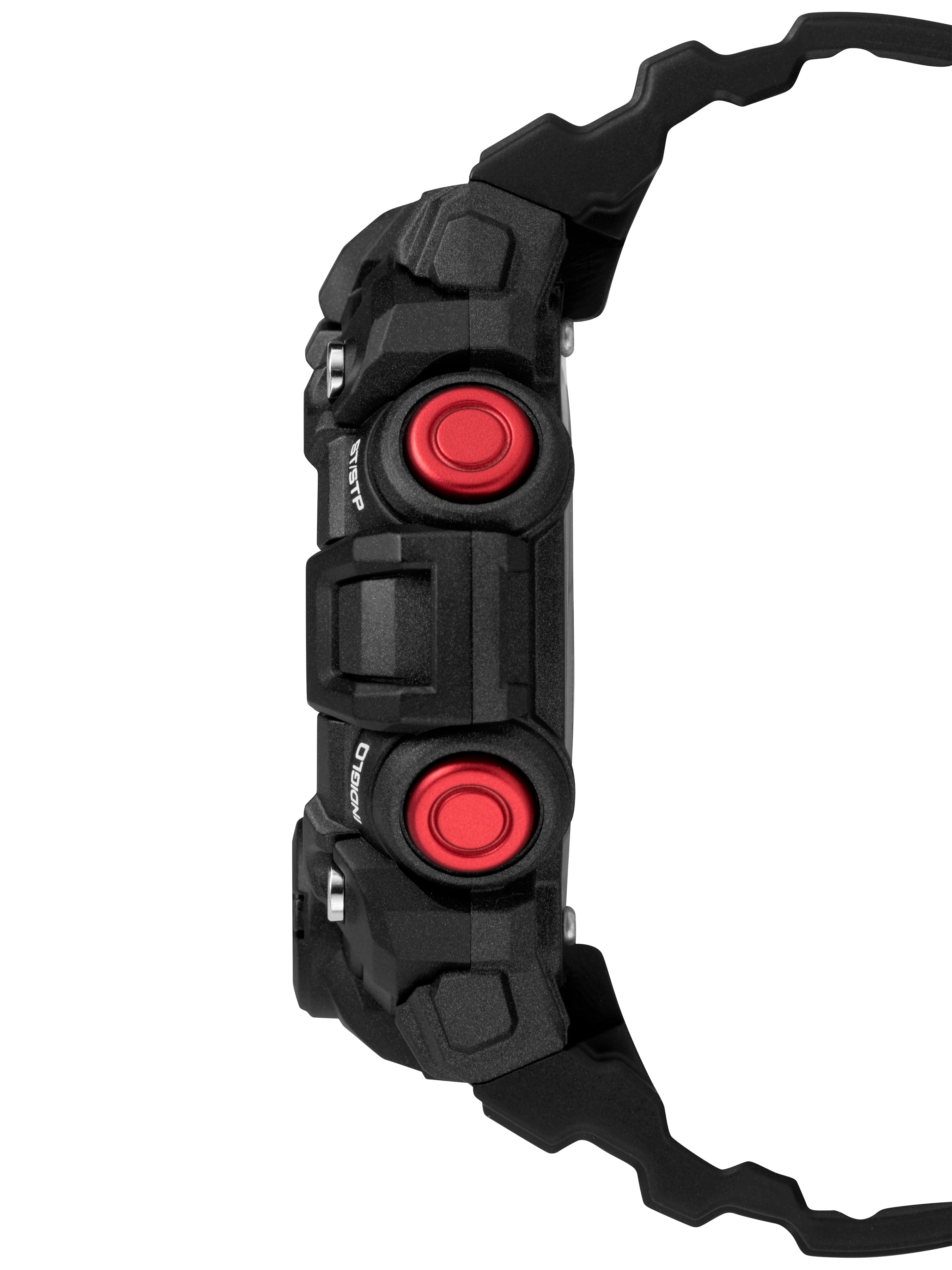 Timex Men's A-Game DGTL 50mm Black/Red Watch, Resin Strap