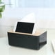 thumbnail image 1 of Caja de pañuelos de madera maciza, multifuncional, para coche, servilleta de baño, caja de pañuelos de madera de estilo plástico, 1 of 4