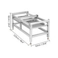 thumbnail image 2 of VEVOR Support de Laveuse 300 Lb, Piédestal de Laveuse 25 X 25 Po, Piédestal pour Laveuse et Sécheuse, Base de Laveuse avec Plateau de 66 Lb, Support de Base pour Appareil avec 4 Pieds Réglables, Aluminium, 2 of 9